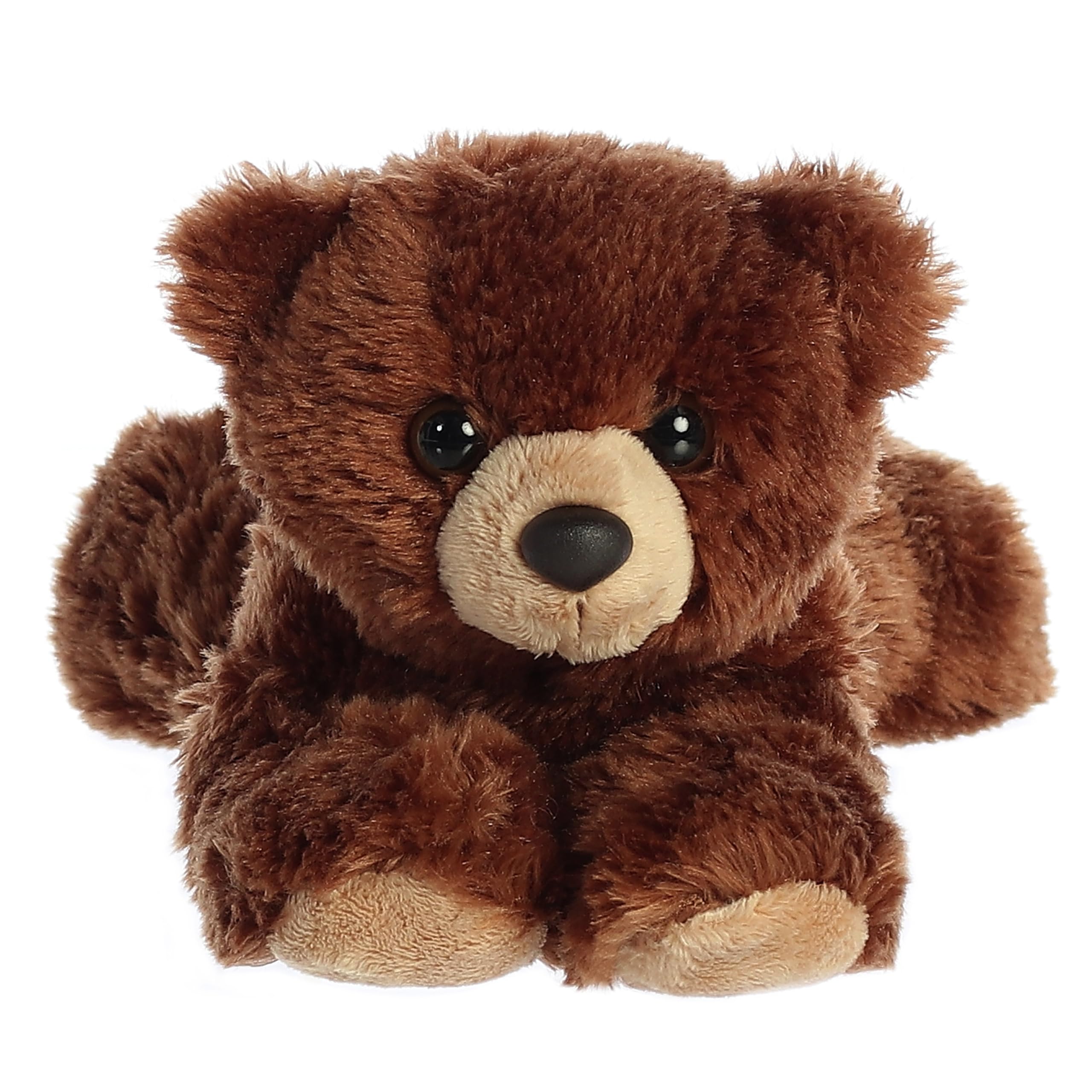 Aurora Adorable Mini Flopsie? Barnsworth? Stuffed Animal - Playful Ease - Timeless Companions - Brown 8 Inches
