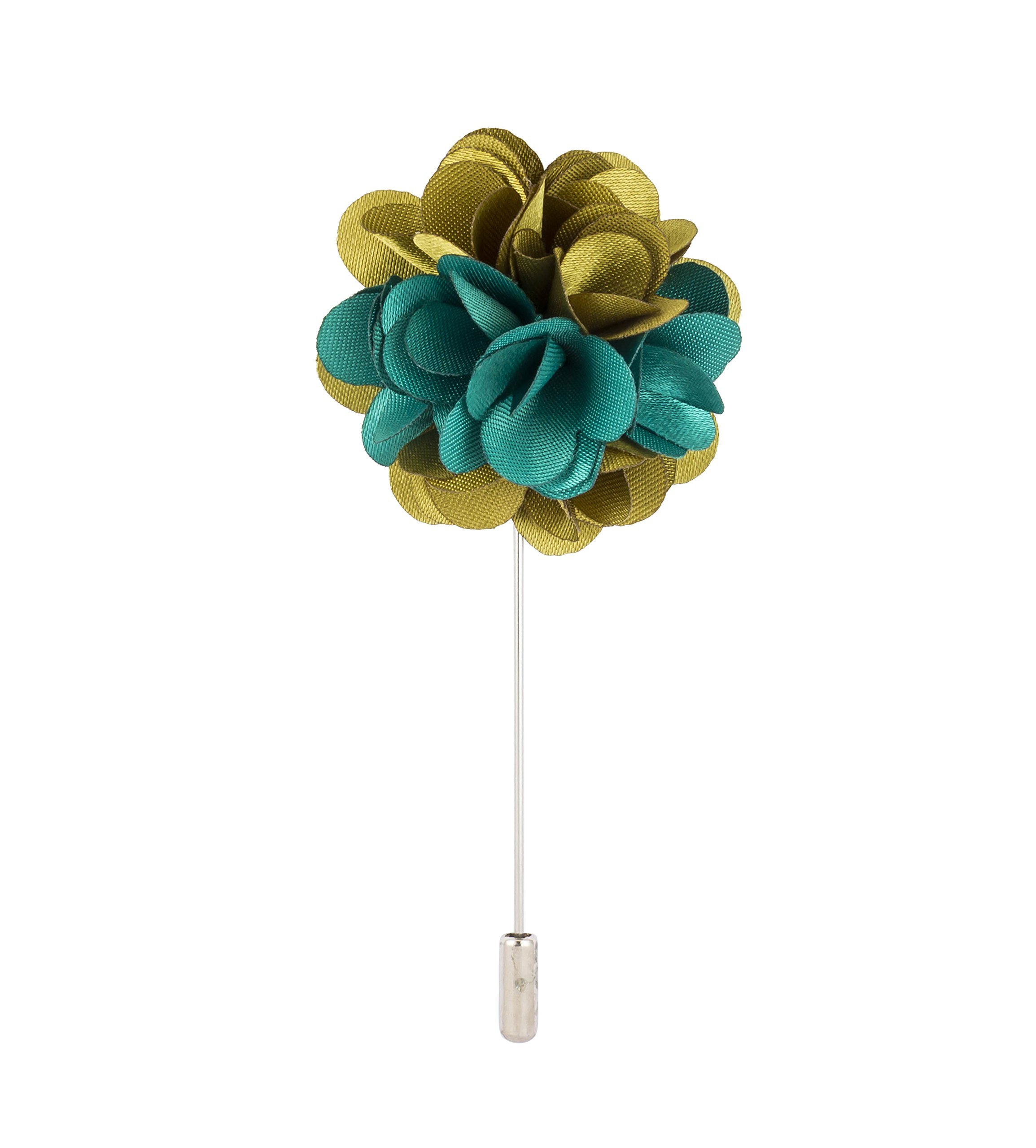 Brooch Lapel Pin for Men Flower Bunch Lapel Pin Badge Coat Suit Wedding Gift Party Shirt Collar Accessories (Emerald & Light Green)