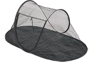 Fockety Cat Tent, Portable Indoor Outdoor Pop Up Pet Playpen with Breathable Mesh, Foldable Pet Enclosure Tent with Carry Bag