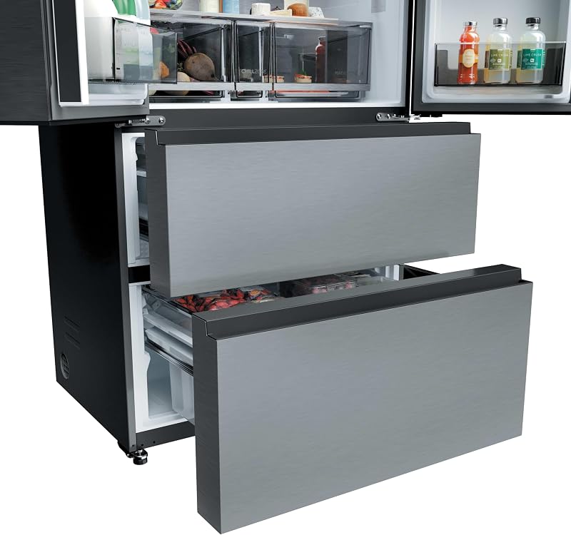 Horizon Collection HFR59F18CWMM - frigorífico multidoor French Door 700L, Clase C, 35 dB, Total No Frost, Inverter, dispensador de agua, ABT antibacterias, Metal Fresh Tech, Inox