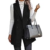 ZILIN Long Vest for Women Sleeveless Blazer Fall Jackets Work Office Cardigan Outerwear