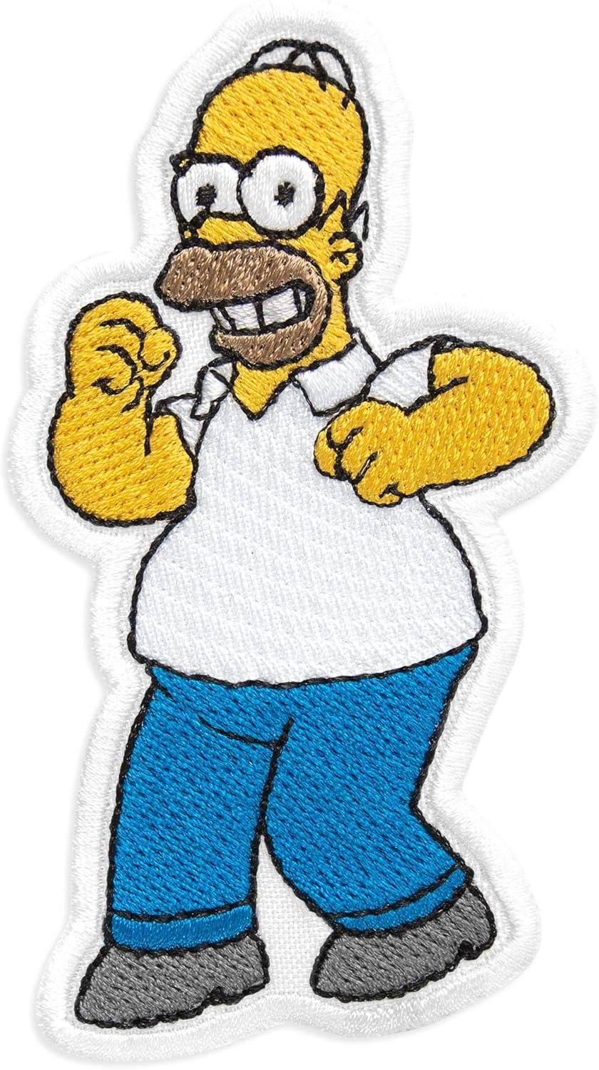 Amazon Com The Simpsons Homer Simpson Cartoon Comics Embroidered Patch Iron On 2 2 X 3 7 Arts Crafts Sewing