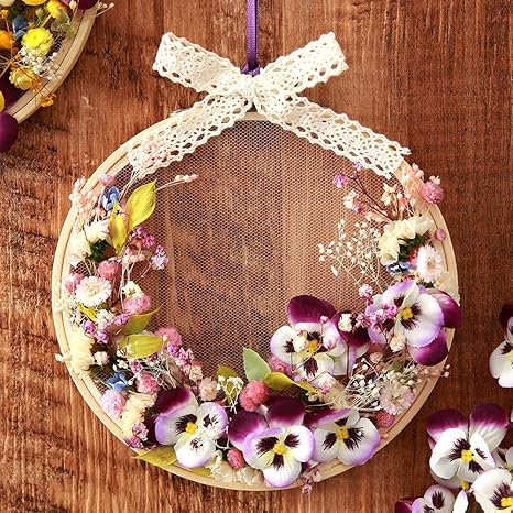 Amazon Bunbunbee 刺繍枠アレンジ ロンデフルール ハルモニア プリザーブドフラワー オンライン通販