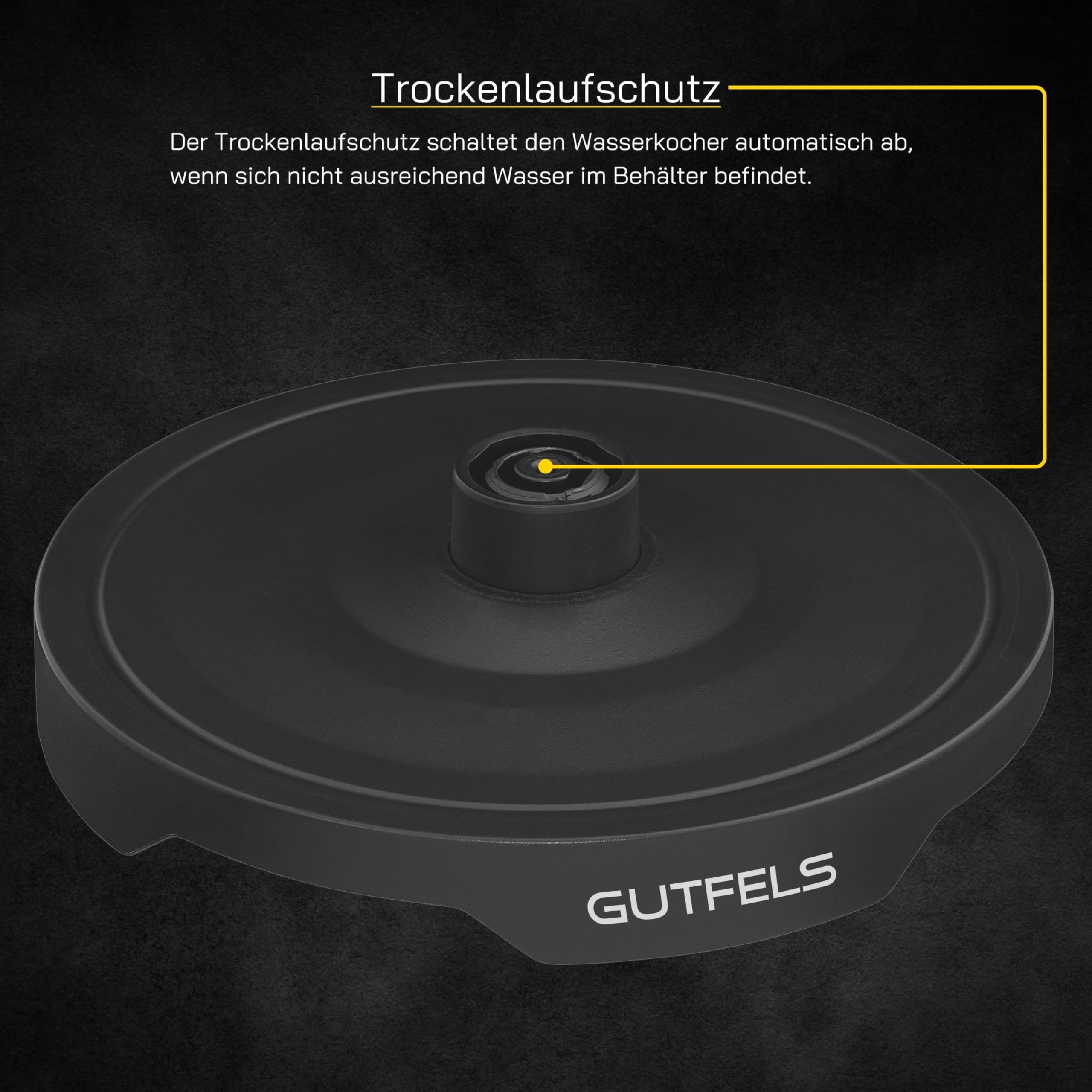 GUTFELS Wasserkocher Bunt WATER 3010 G – Graffiti-Style Design, 1,7 Liter, 2200 Watt, Kalkfilter, Uberhitzungsschutz, Trockengehschutz, 360-Grad-Sockel 5