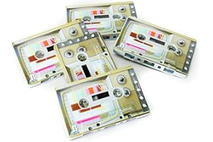 FYDELITY TV On The Radio Cassette Tape Blank Cassette Tapes for Recording Blank Audio Tapes Clear Audio Cassette Tape Color Cassettes Tapes Empty Cassette Tape Recordable Tapes- 5 Pack 60 Minute