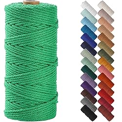 NOANTA Emerald Macrame Cord 3mm x 109yards, Colored