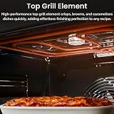 Teknix TKED64B 60cm Ceramic Double Oven Electric Cooker Black view 6