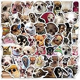 60PCS Funny Dog Meme Stickers, Cute Chihuahua Stickers for Journaling Laptop Scrapbook Water Bottles, Kawaii Animal Sticker Gift for Kids Adult Teens