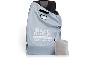 BRAMBLE 33" Inch Waterproof Car Seat Travel Bag for Air Travel with ID | Infant Car Seat Gate Check Travel Bag for Airplane |