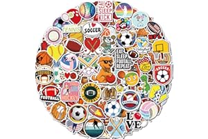Benresive 300 Pcs Sports Stickers for kids, Sport Stickers for Water Bottles, Waterproof Water Bottle Stickers for Boys, Vinyl Laptop Stickers Packs, Kids Boys Classroom Prizes for Elementary Students