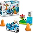 LEGO DUPLO Town Blue Police Motorcycle Building Toy for Toddlers - Pretend Play Set & Learning Toy for Boys & Girls, Ages 2+