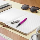 Parker Jotter Originals Fountain Pen Classic Magenta Medium Nib Blue Black Ink view 7