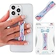 LOVEHANDLE Universal Phone Grip for Smartphones & Mini Tablets - Phone Holder for Hand - Wireless Charging Compatible - Made in The USA - Magic Marble