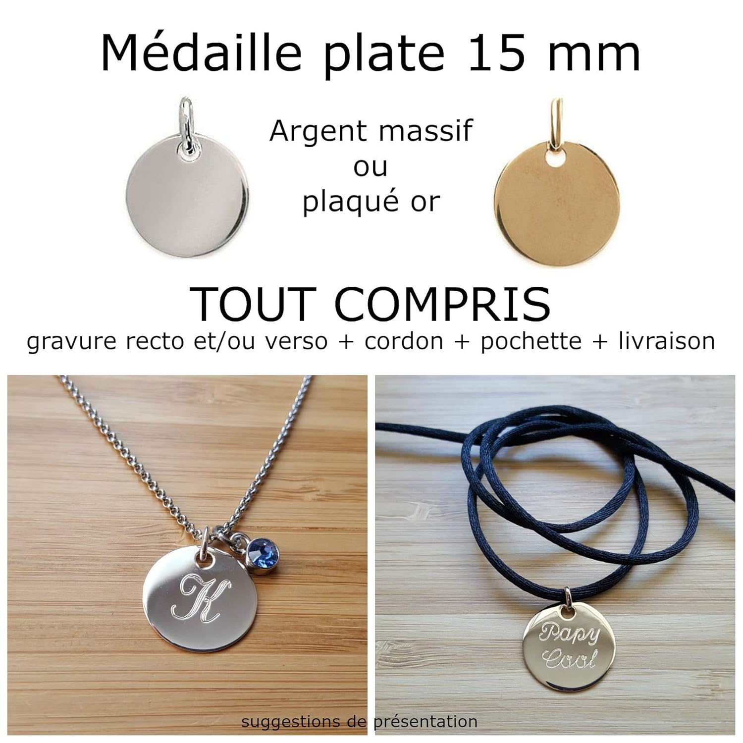 Plaque bijoux personnalisée Clearance