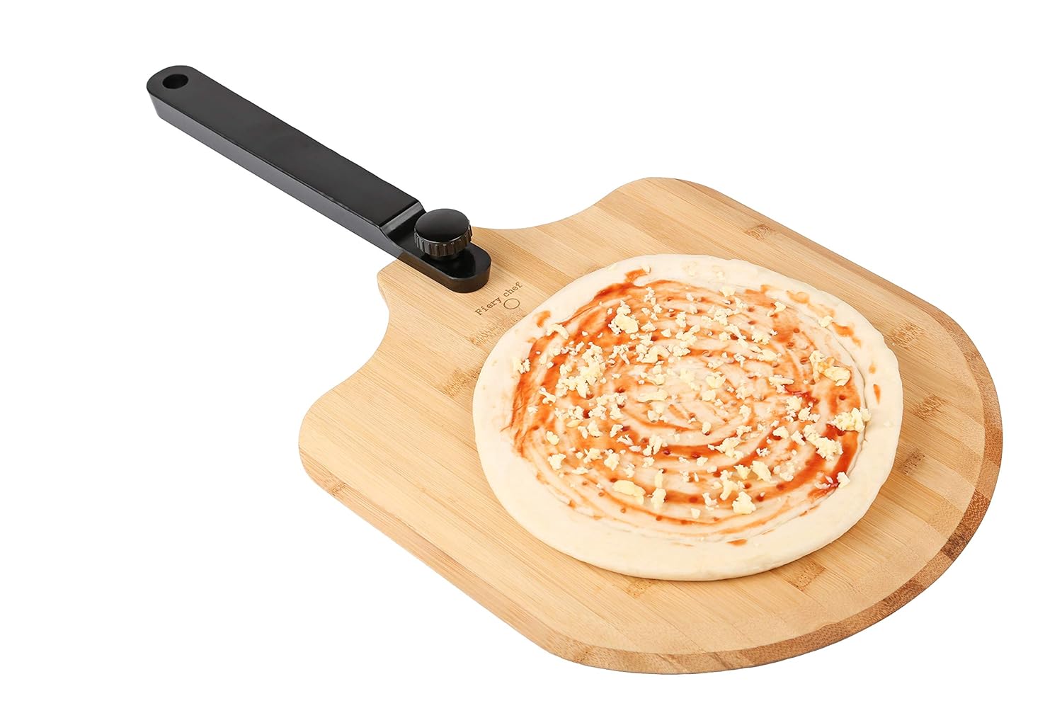 Gourmet Luxury Pizza Paddle for Baking Homemade Pizza Bread Fiery Chef