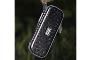 ButterFox Hard Stethoscope Case fits 3M Littmann Classic III, Lightweight II S.E, Cardiology IV Diagnostic, MDF Acoustica Deluxe Stethoscopes - 12 Colors (Black Hearts)