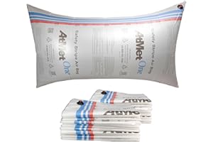 Dunnage Airbags 48" x 84", Pack of 20 - USA-Made Inflatable & Reusable Woven PP Dunnage Bags AtMet - Prevent Cargo Movement & Damage, Shipment Stabilizer for Pallets, Crates & Barrels by IDL Packaging