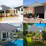 Sunal Shade Sail Waterproof 3x3m with Fixing Kit Grey view 3