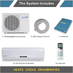2 Zone Mini Split - 9000 + 9000 Ductless Air