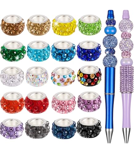 120PCS Pink & Blue Acrylic Polygon Beads For Jewelry Making - DIY Craft Charms For Bracelets & Necklaces
