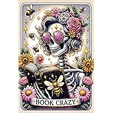KTHOFCY 5D DIY Diamond Painting Kits for Adults, Halloween Skull Book Crazy Full Drill Embroidery Cross Stitch Crystal Rhinestone Paintings Pictures Arts Wall Decor Painting Dots Kits 11.8X15.7inch