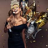 BFSYRR 36 Pcs New Year Party Decorations 2026 Headband Glasses Whistle view 6