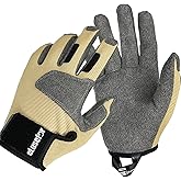eLusefor Dexterity Upgraded Utility Gloves – Seamless Wrap-Fingers Design & Knuckle Touchscreen Capability