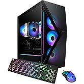 iBUYPOWER Slate MESH Gaming PC Desktop Computer Intel Core i7 14700F CPU, NVIDIA GeForce RTX 5070 12GB GPU, 32GB DDR5 RGB 5200MHz RAM, 1TB NVMe SSD, Windows 11 Home, Keyboard and Mouse - SMI7N5701