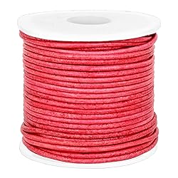 GENIQUE Real/Genuine Round Leather String Cord for