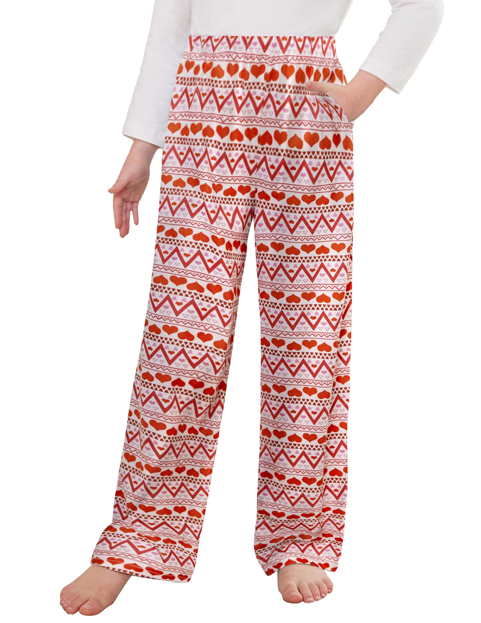Arshiner Pajama Pants for Girls Long Sleep Plaid