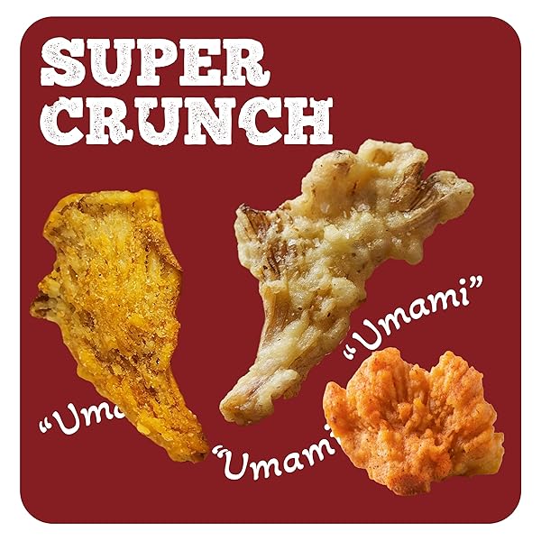 BITETUOSO TEMPURA MUSHROOM CHIPS, TEMPURA-STYLE MUSHROOM SNACK, READY-TO-EAT CRISPY OYSTER MUSHROOMS, PLANT-BASED CRISPY SNACK, ORIGINAL BBQ PLANT-BASED CHEDDAR VARIETY PACK, INDIVIDUALLY WRAPPED 1.41OZ (6 PACK)