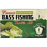 Catch Co Mystery Tackle Box Finesse Bass Fishing Kit (6-8 Baits &amp; Decal) | 6-8 Baits for Largemouth and Smallmouth Bass - Includes Decal, Fishing Gifts, Fishing Gifts for Men