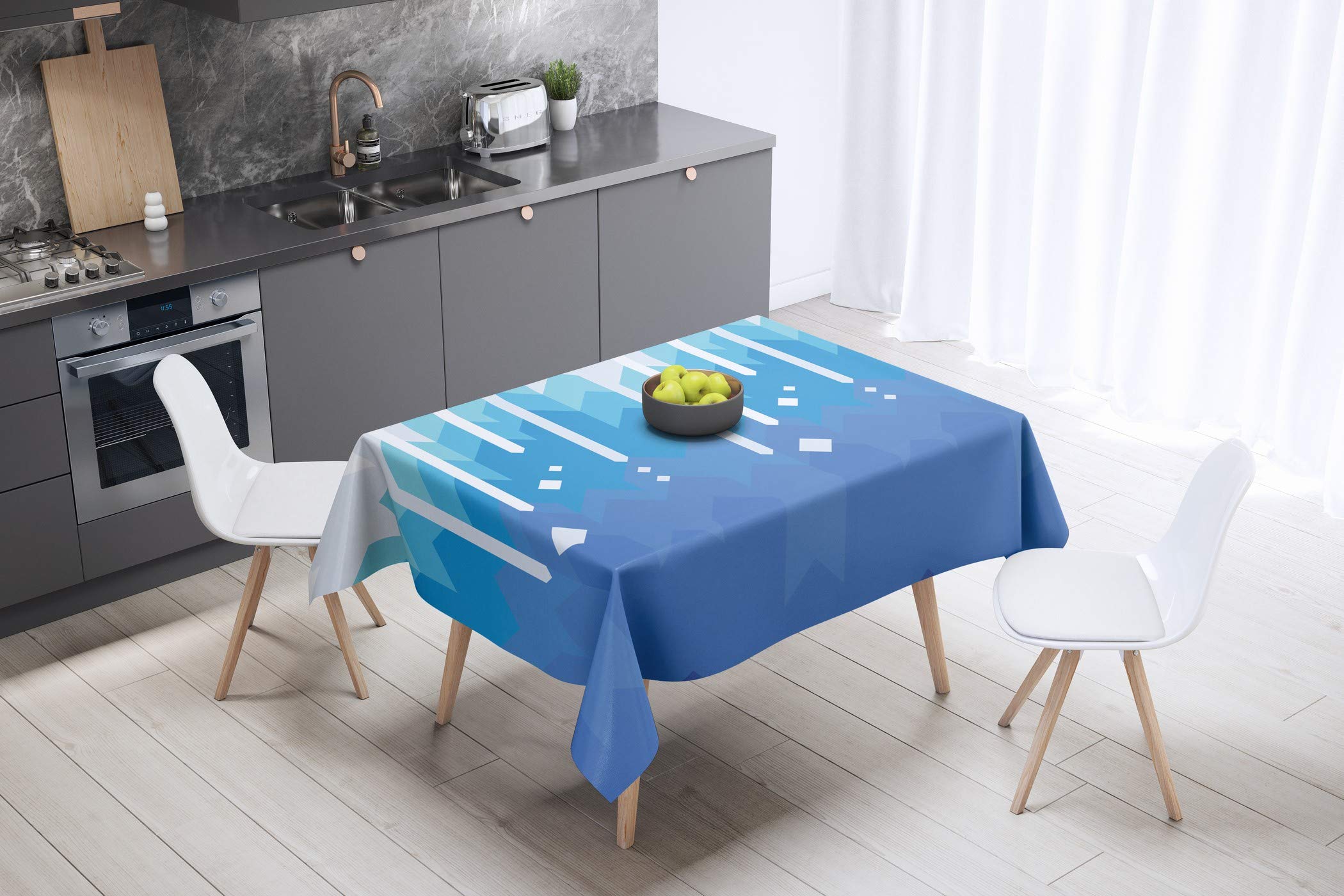 Bonamaison Kitchen Decoration, Tablecloth, 140cm x 140cm - Designed and Manufactured in Turkey