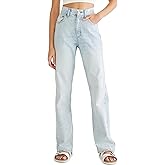 Aeropostale Womens Juniors Highest Rise Relaxed Fit Jean, Light Wash, 2 Regular
