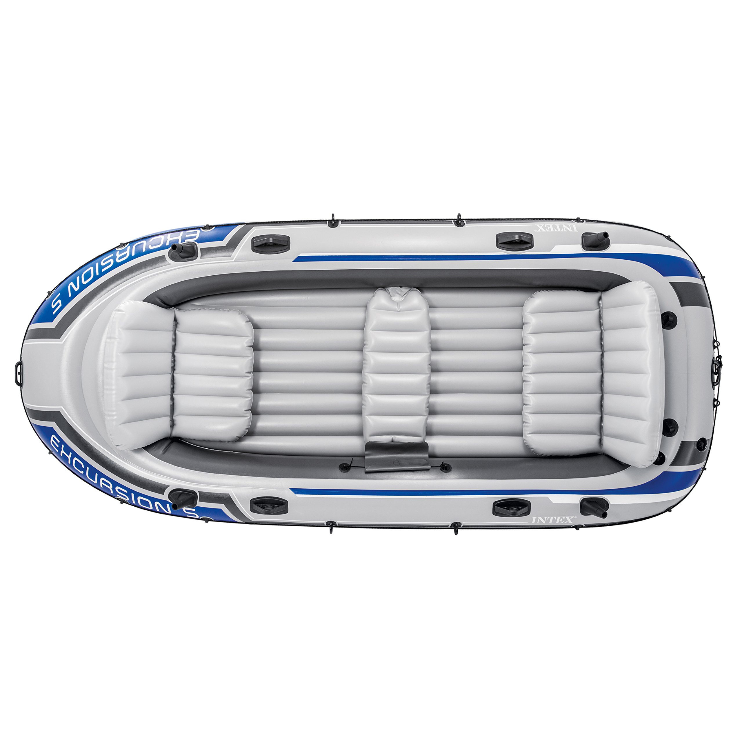 Intex Excursion 5, 5Person Inflatable Boat Set with Aluminum Oars and