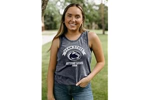 Blue 84 Women's NCAA Officially Licensed Tank Top Burnout Vintage Scholar