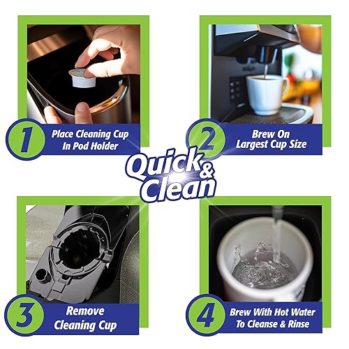 Cleaning Pods Cleaning Keurig Coffee Machine Quick Clean [12-Pack