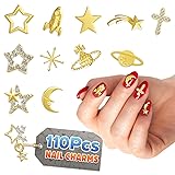 110 Pcs Gold Nail Charms and Gems – Complete Art