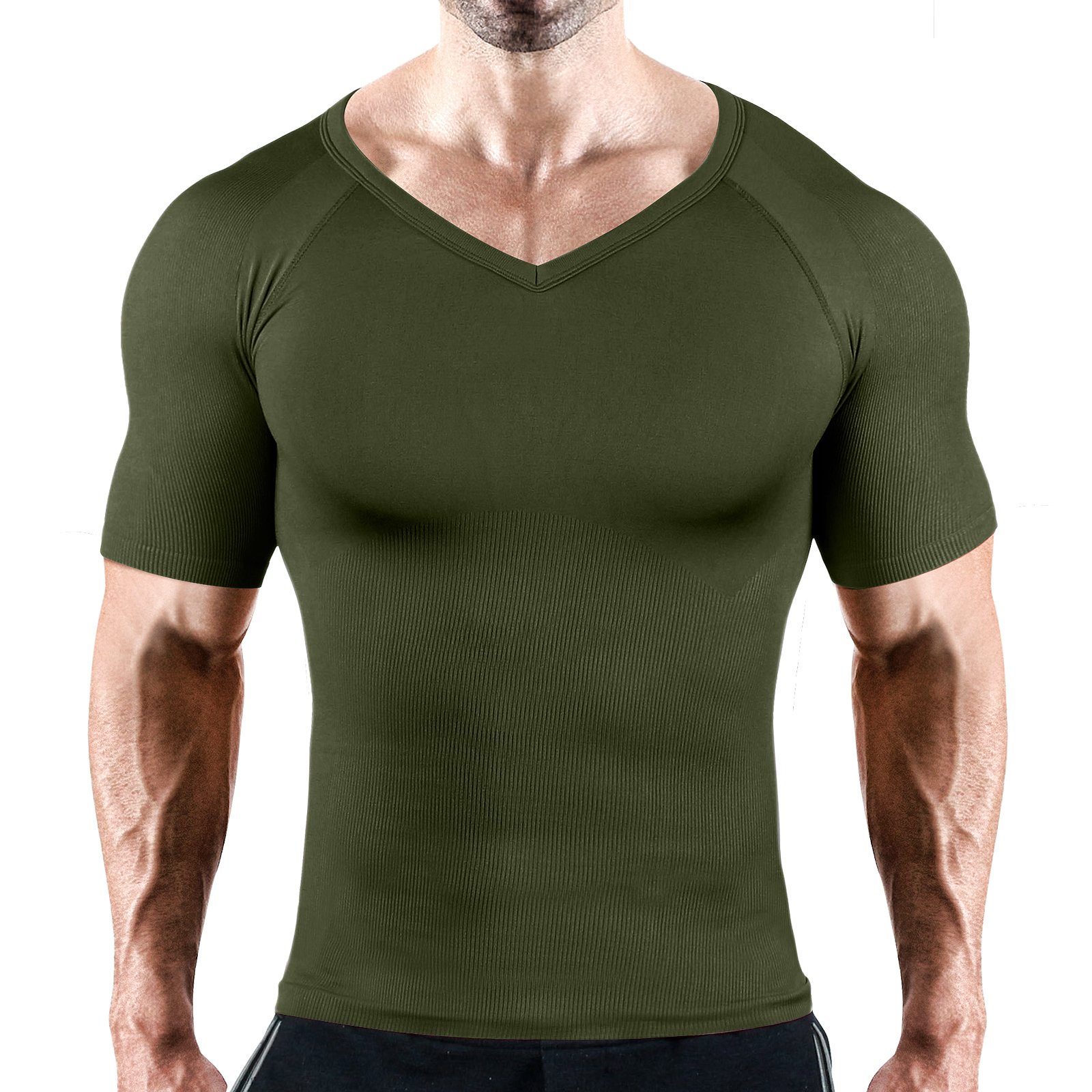 Hoter Mens Slim and Tight Super Soft Compression & Slimming Shaper V