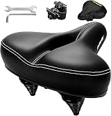 DAWAY C30 Large Wide Bike Seat - Oversized Comfort for Peloton & More view 1
