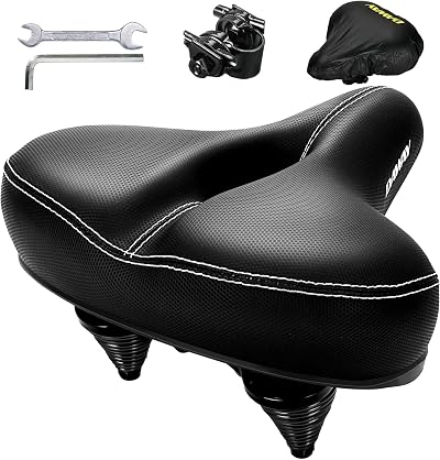 DAWAY C30 Large Wide Bike Seat - Oversized Comfort for Peloton & More