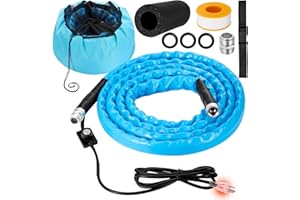 FILLUCK Heated Water Hose For Rv 15 Ft, 45 ℉ Antifreeze Heated Drinking Garden Water Hose, Electrically Heated Garden Hoses, Rv, Camper