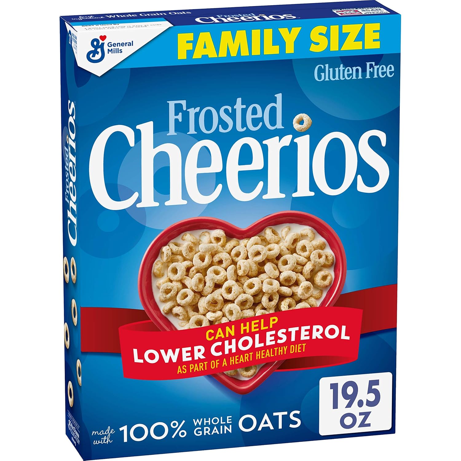 Amazon Frosted Cheerios Cereal, Cereal with Oats, Gluten Free, 19.5