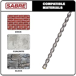 Sabre Tools 8-Piece SDS Plus Drill Bit Set, Carbide