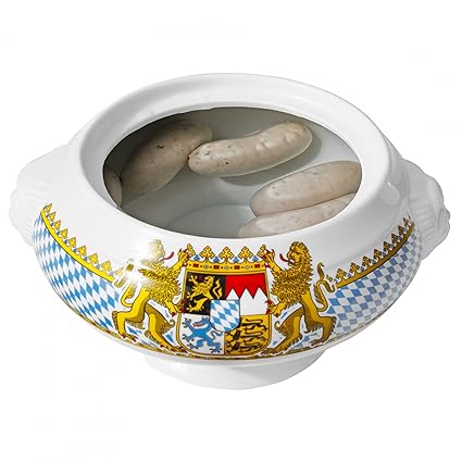 Van Well Löwenkopf-Terrine Bavaria | Ø 235 mm | 2.4 Liter | bayrische Geschirr-Kollektion mit Wappen | große Suppenschale | P