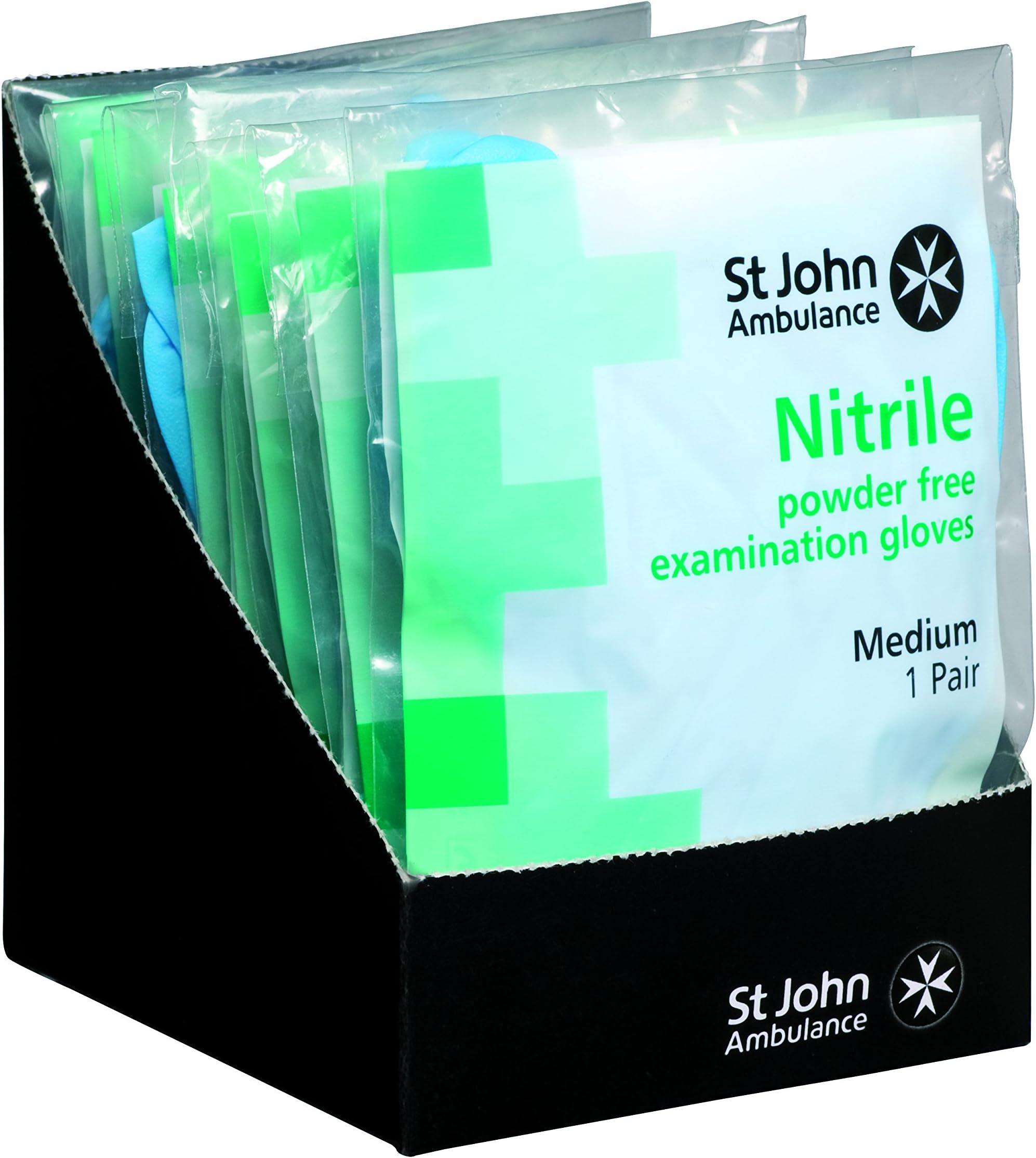 St John Ambulance Nitrile Powder Free Gloves Medium