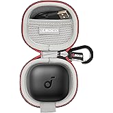 RLSOCO Hard Case for Anker Soundcore P40i Noise Cancelling Wireless Earbuds - Black (Case Only)