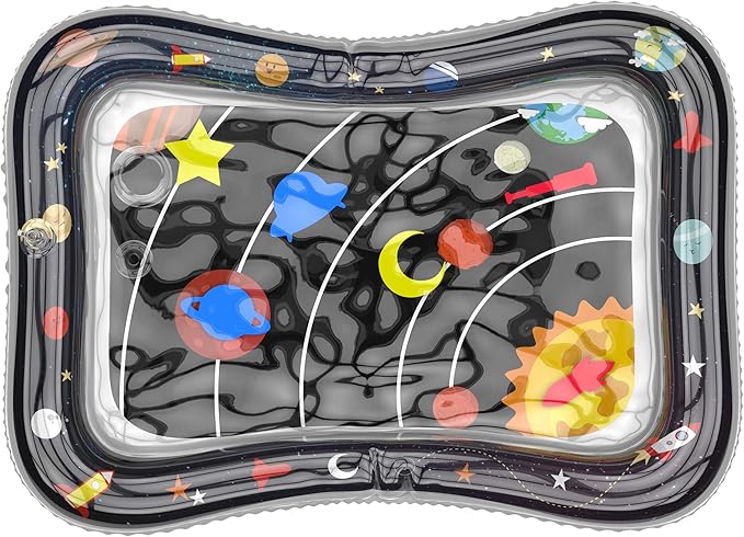 black and white tummy time mat