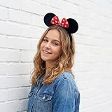 HENBRANDT Mouse Ears Headband with Red Polka Dot Bow - Fancy Dress Accessory view 7