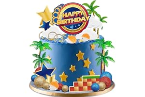 GZDUCK Hedgehog Cake Topper- 30Pcs Cartoon Themed Happy Birthday Cake Topper, Animals Forest Cake Decoration with Tree Blue Hedgehog Cake Decor for Kids Boys Girls Birthday Party Supplies